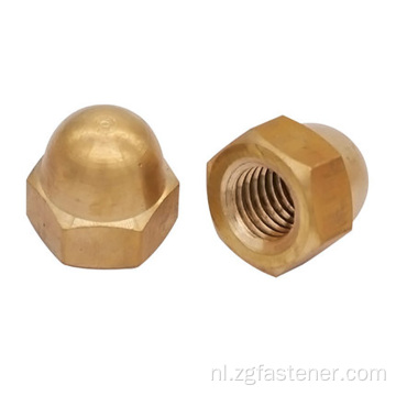 GB923 Brass Acorn Hexagon Nuts